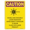 Signmission OSHA RADIATION Sign, Visible And Invisible W/ Symbol, 24in X 18in Aluminum, 24" H, 18" W, Portrait OS-CR-A-1824-V-10278 - alternate 1